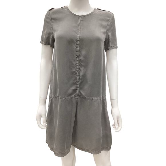 Burberry Dress Women’s Size 6 Silk Drop Waist Shift in Gray - Picture 1 of 5